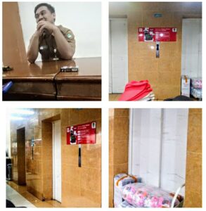 Lurah Pasar Klewer dan 2 lift yang rusak Lurah Pasar Klewer dan 2 lift yang rusak