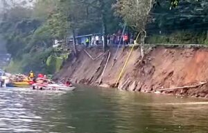 Lokasi setelah longsor.