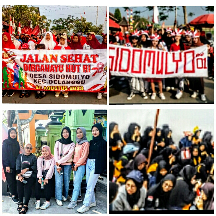 Detik-detik semangat peserta ibu-ibu,milenial,masiswa KKN UNIBA Surakarta dan Yang sampai difinish kelelahan..