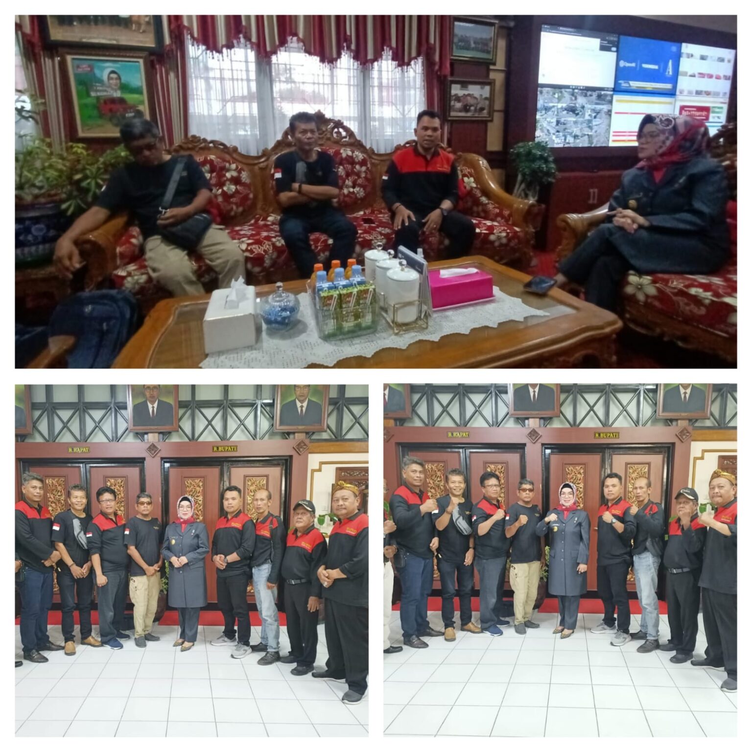 Bupati Hj.Etik Suryani,SE, MM saat memberikan arahan