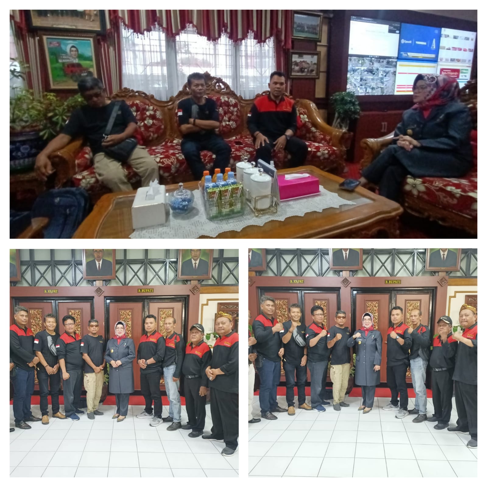 Bupati Hj.Etik Suryani,SE, MM saat memberikan arahan