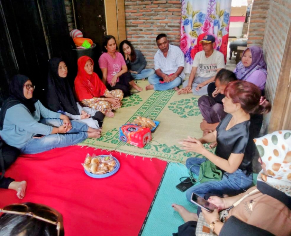 momen sosialisasi dengan korban/korlap, medio Maret 2025