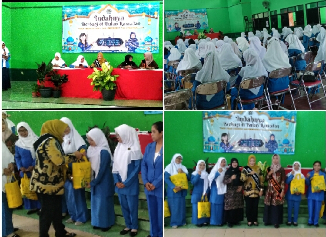 Momen Bunda PAUD/TK Kecamatan Colomadu, bagi bingkisan sembako pada Bunda non ASN