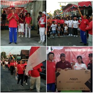 Momen Pendeta Yohan, melepas peserta jalan sehat